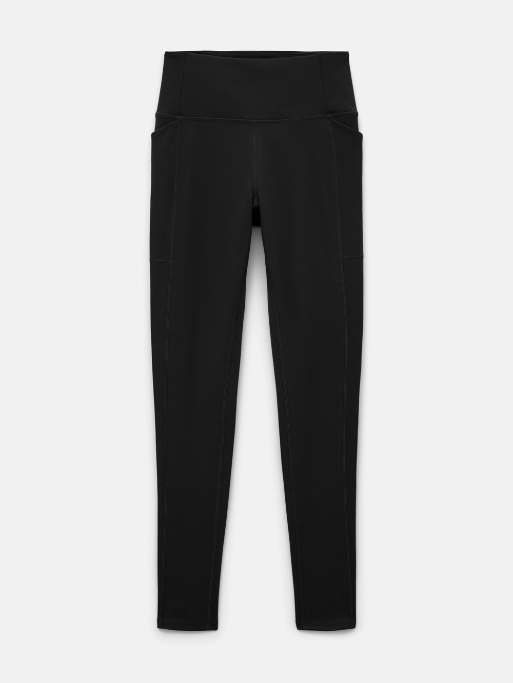 girlfriend collective Black High-Rise Pocket Leggings with Side Pockets